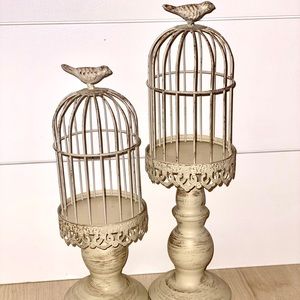 Rustic Farmhouse Accent Decor Bird Cages